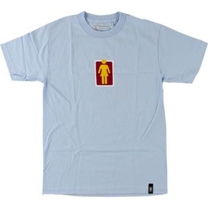 Baby blue girl skate boards t-shirt